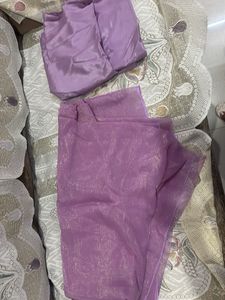Beautiful Lavender dress material