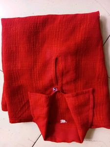 Trendy Red Net Top
