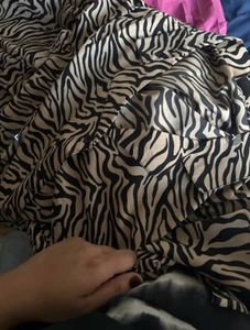 Stylish Zebra Print Pajama Set