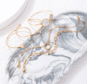 Boho Geometric &amp; Marble Bracelet Set of 5