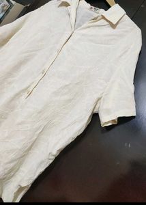 Cream Top Like Shirt For 46 Bust