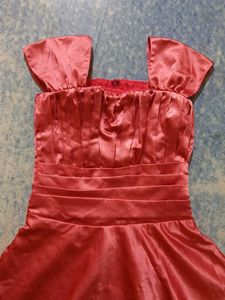 Pink Satin Party Dress