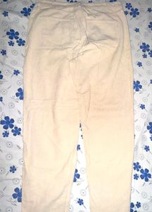 Cream Corduroy Pants