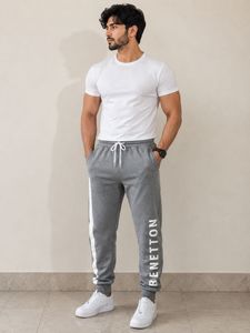 Men's Benetton Grey Track Pants