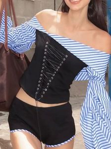 Stylish Off-Shoulder Corset Top