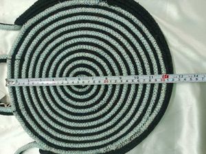 Cotton Jute Round Sling Cum Handbag