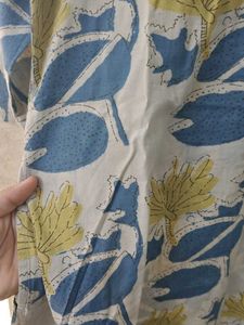 Floral Print Cotton Kurta Set