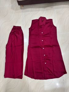 Maroon cord set