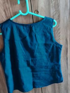 Stylish Teal Printed kurta top