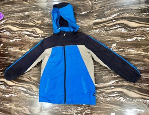 Stylish Colorblock Hooded Jacket