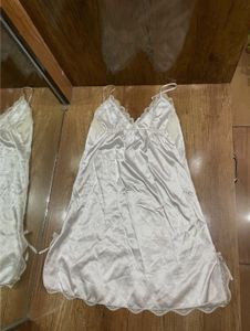 Elegant White Satin Nighttop