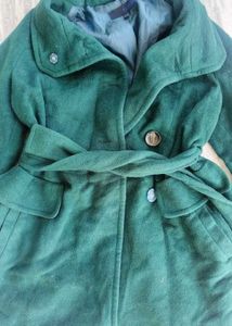 Stylish Green Belted Coat