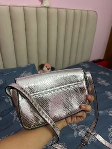 Chic Silver Crossbody Bag