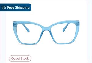 Eyemyeye Nerdlane Blue Full Frame Cat Eye Glasses