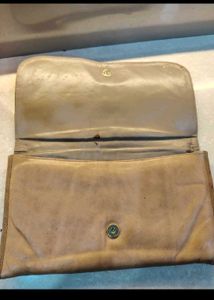 Chic Brown Clutch with Bow Detail