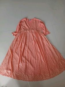 Beautiful Peach Ethnic Gown