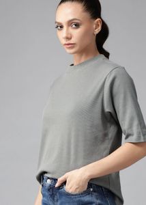 Stylish Grey T-Shirt for Women