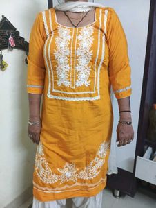 mustard cotton suite