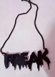 Gothic 'FREAK' Drip Necklace