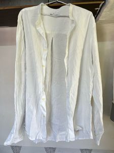 Zara White Long Sleeve Shirt