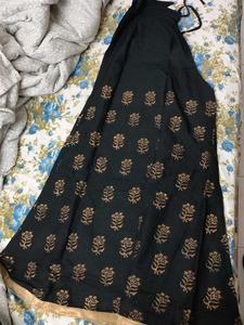 Biba Black And Gold Palazzo Pant