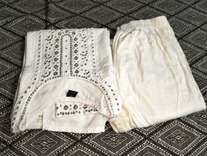 White perfect kurti set