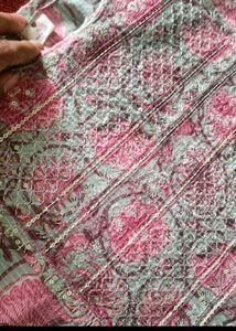Pink Floral Print Kurta Set