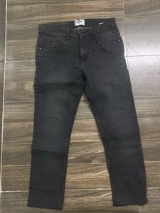 Charcoal Denim Jeans – Like New (Worn Once)