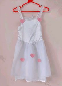 Very Pretty &amp; Cute Net With Satin Frock