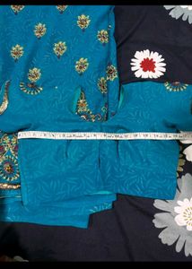 Stunning Teal Embellished Saree