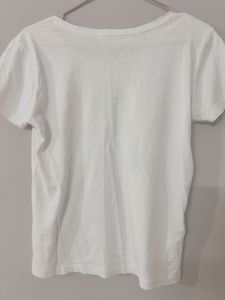 Mango White Tee