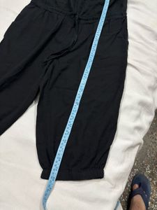 Black Smocked Jumpsuit