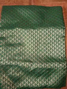 Emerald Green Banarasi Silk festive top and lehang