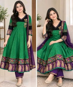 Elegant Green Anarkali Suit