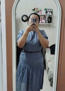 Light Blue Midi Dress