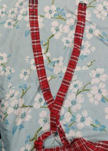 Red Plaid Skater with Suspenders Skirt