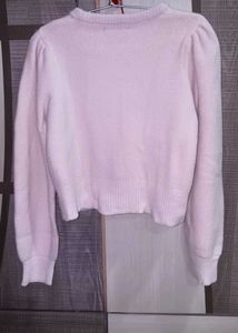 Chic Baby Pink Puff Sleeve Sweater