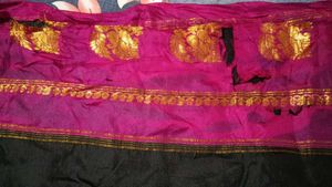 vintage black saree