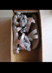 Sparkly Rose Gold Sandals