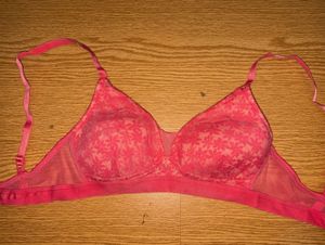 Pink lace padded  Bra