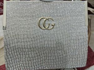 Sparkling Silver Clutch Bag