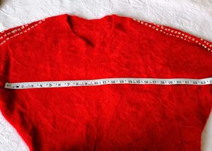 Very Amazing Woolen Shoulder Stone Work Crop Top