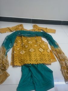 Elegant Yellow Kurta patiala Set with Dupatta
