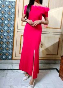 Elegant Pink Maxi Gown
