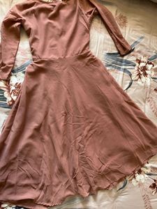 Anarkali Pattern Brownish Mauve Long Kurta