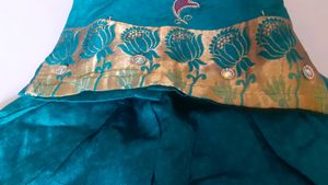 Kanchipuram Green Pattu Pavadai