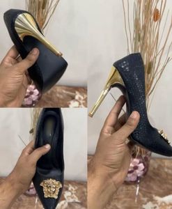 Versace replica Black Heels - Stunning Design