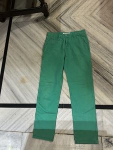 Green Cotton Jeans