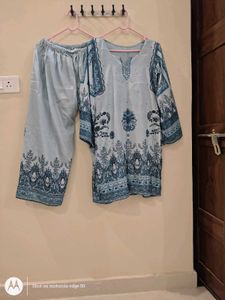 Customized Pakistani Style Cotton Kurta Pant Set