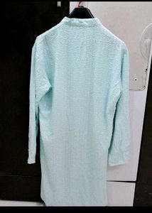 Light Blue Sequined Kurta
